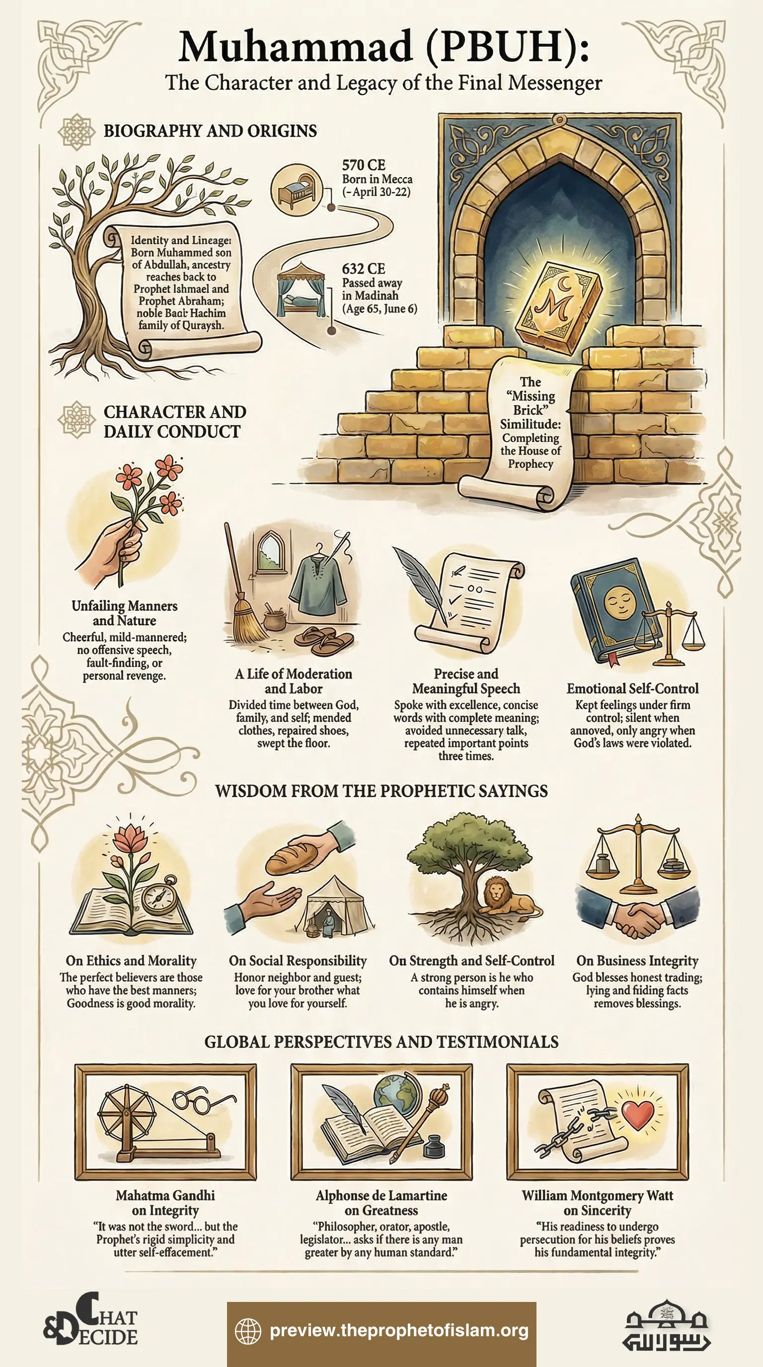 Muhammad PBUH – Character and Legacy